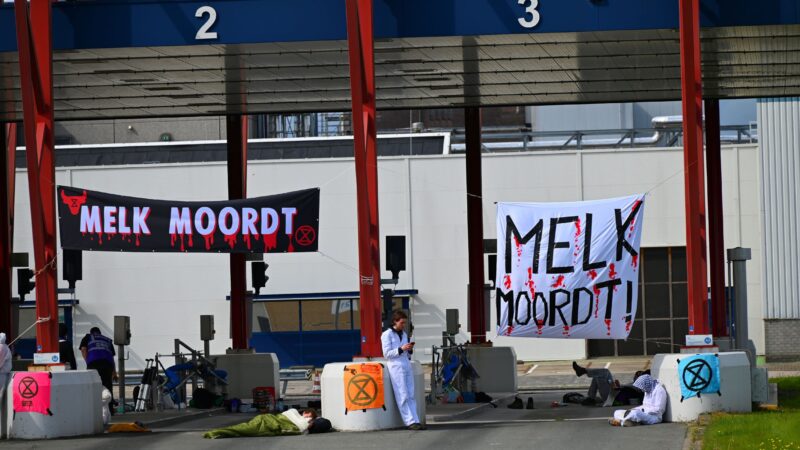 Opnieuw demonstratie bij FrieslandCampina in Leeuwarden