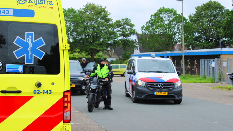 Lesmotor betrokken bij ongeval