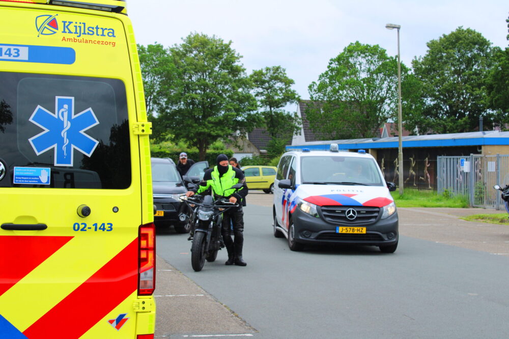 Lesmotor betrokken bij ongeval