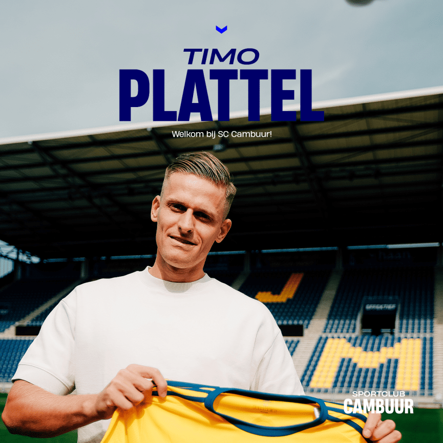 Timo Plattel verruilt Jong FC Utrecht voor Cambuur: ‘Volgende stap in mijn loopbaan’
