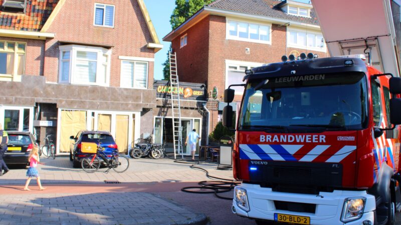 Brand in afzuiginstallatie van grillrestaurant in Leeuwarden