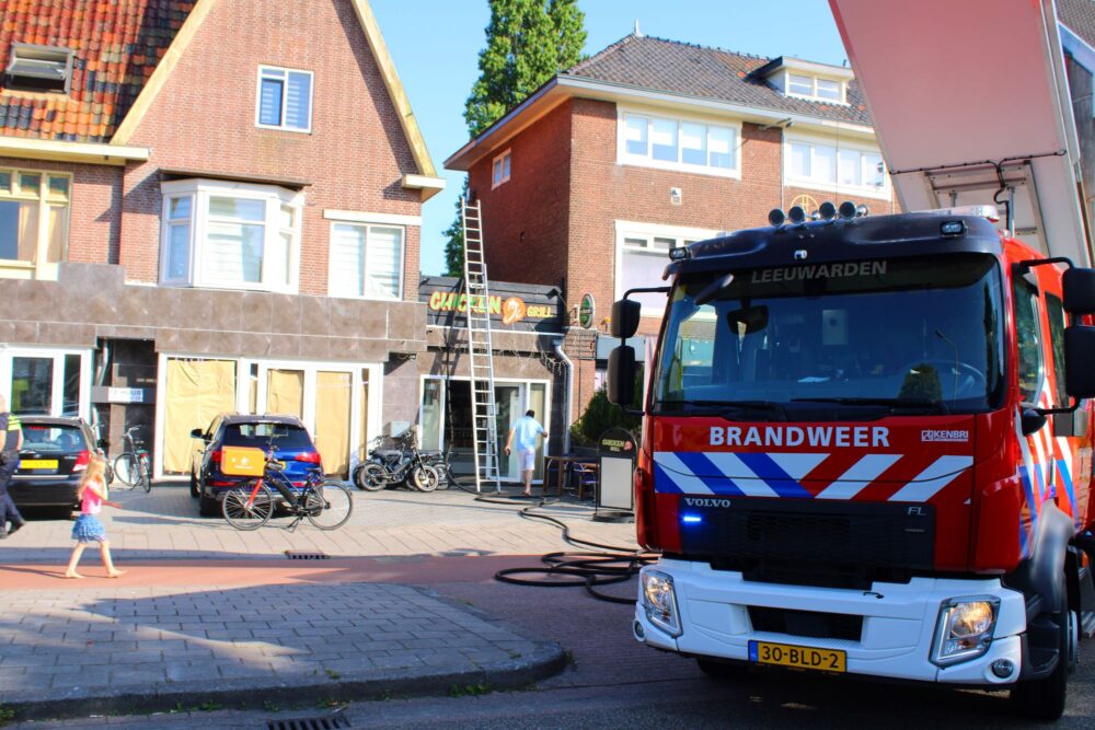 Brand in afzuiginstallatie van grillrestaurant in Leeuwarden