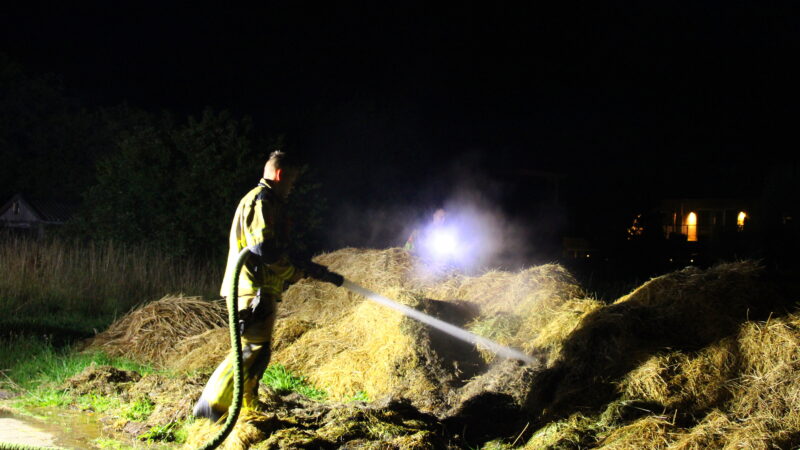 Bermbrand snel onder controle in de nacht