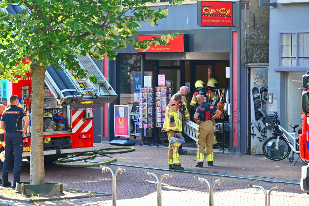 Brand in winkel aan de Nieuwestad