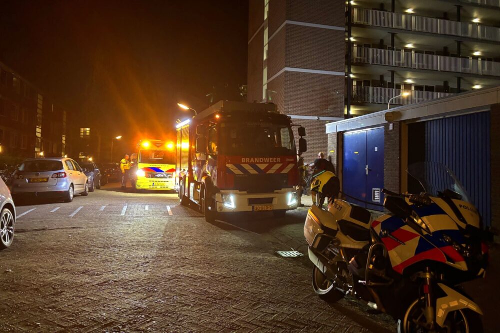 Brandweer voert controle uit vanwege rookmelder in Leeuwarden