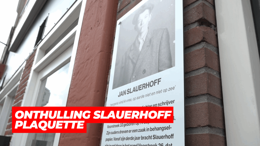 VIDEO: Onthulling Slauerhoff plaquette