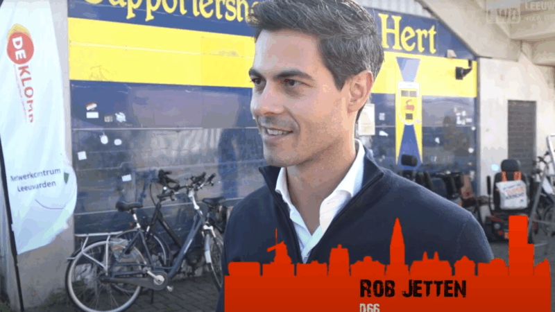 VIDEO: Rob Jetten op campagne in Leeuwarden