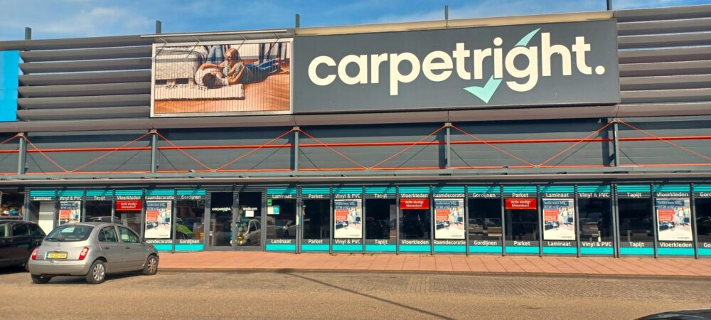 Vloerenwinkel van Carpetright op de Centrale in Leeuwarden gesloten wegens faillissement