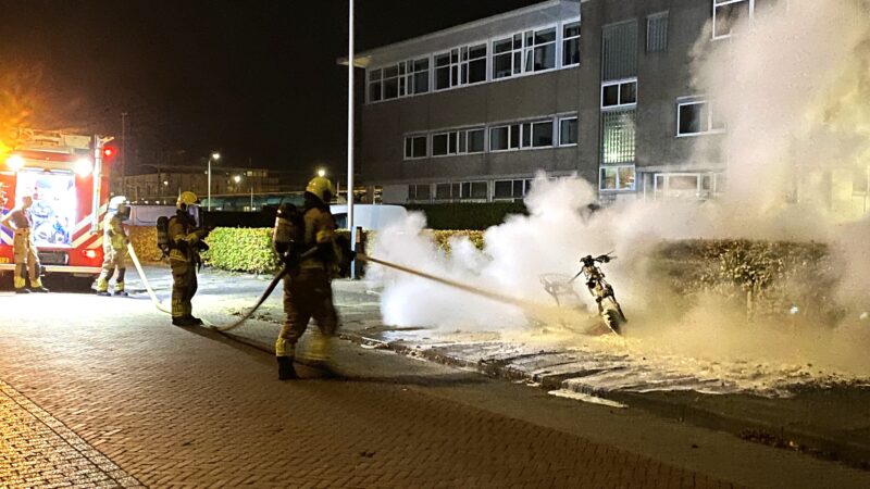 Aanhouding verdachte bij scooterbrand in Leeuwarden