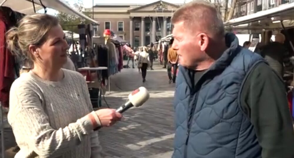 Mariska peilt de stemming op de markt in Leeuwarden: Wat gaat u stemmen?