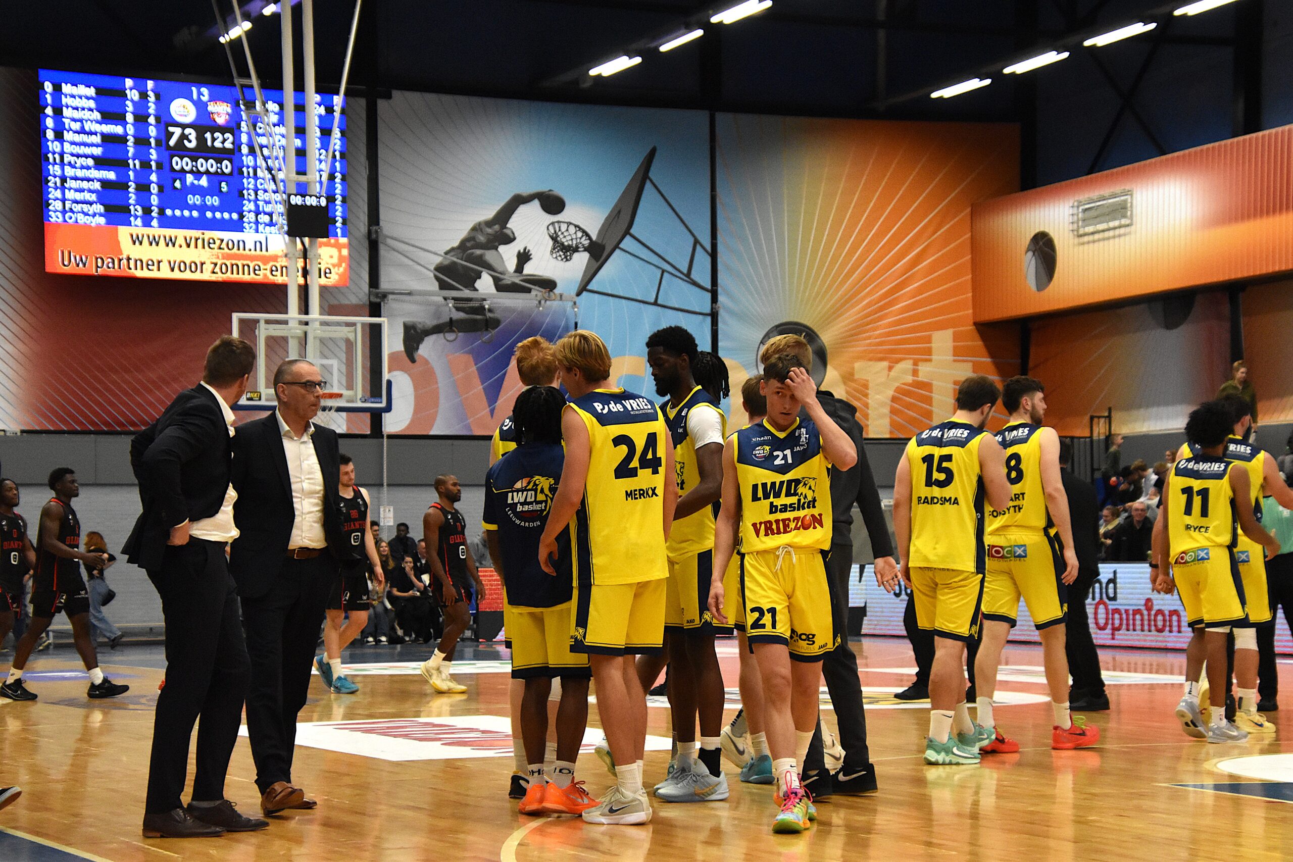 LWD Basket zakt door het ijs tegen Antwerpen