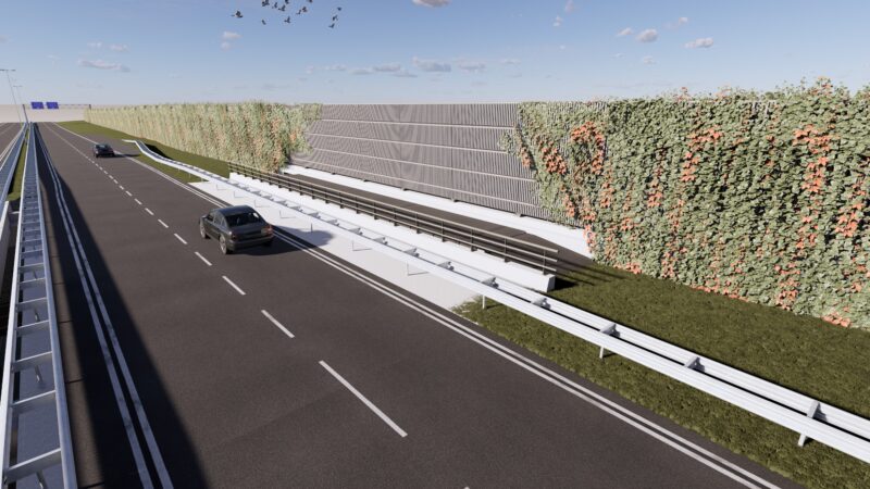 Werkzaamheden geluidsscherm langs N31 (Wâldwei) van start