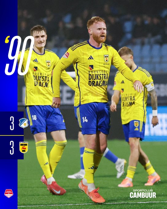 FC Eindhoven – SC Cambuur: 3-3