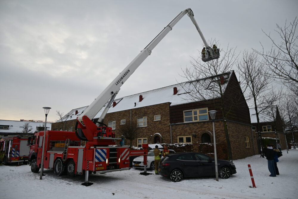 Schoorsteenbrand in Leeuwarden