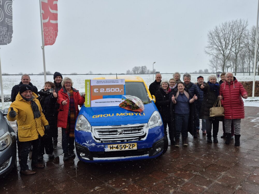 Leerlingen Sevenwolden Grou halen recordbedrag van €2500,- op voor De Grou Mobyl!