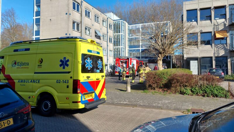 Woningbrand aan de Tadingastraat in Leeuwarden