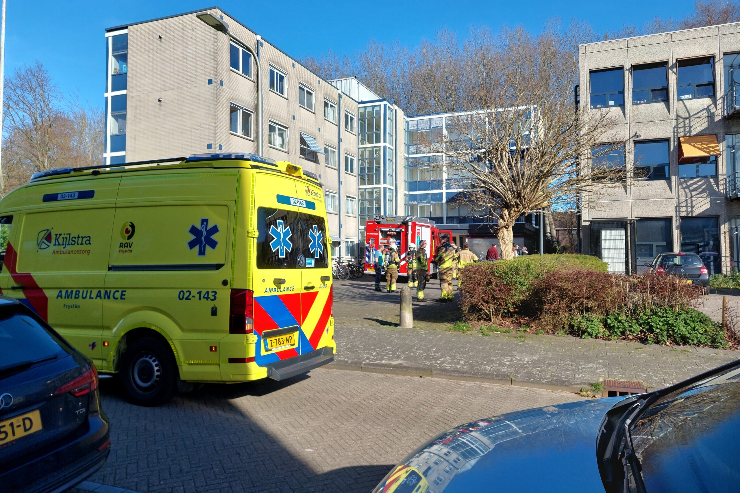 Woningbrand aan de Tadingastraat in Leeuwarden