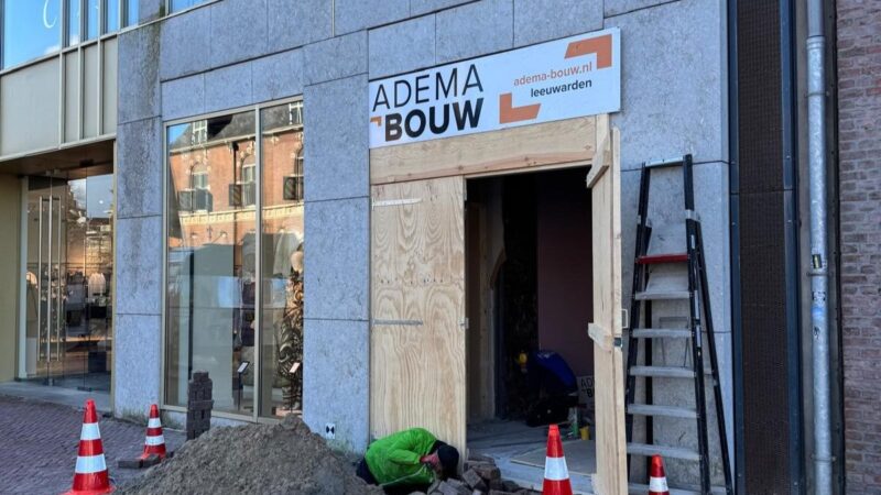 Bouw fietsenstalling op de Nieuwestad in Leeuwarden gestart
