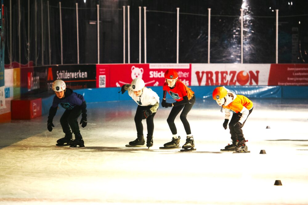 Master Frankeskoalle Frysk Kampioen Schoolschaatsen tijdens 11StedenBattle Finale in Leeuwarden