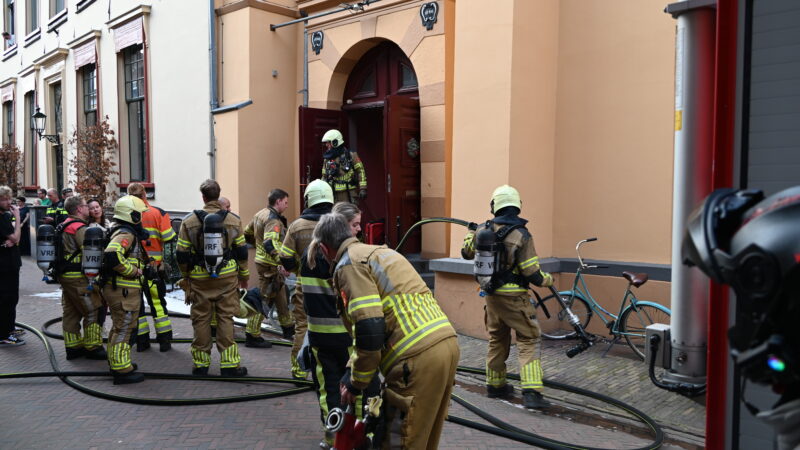 Brand in gebouw aan Bagijnestraat snel geblust