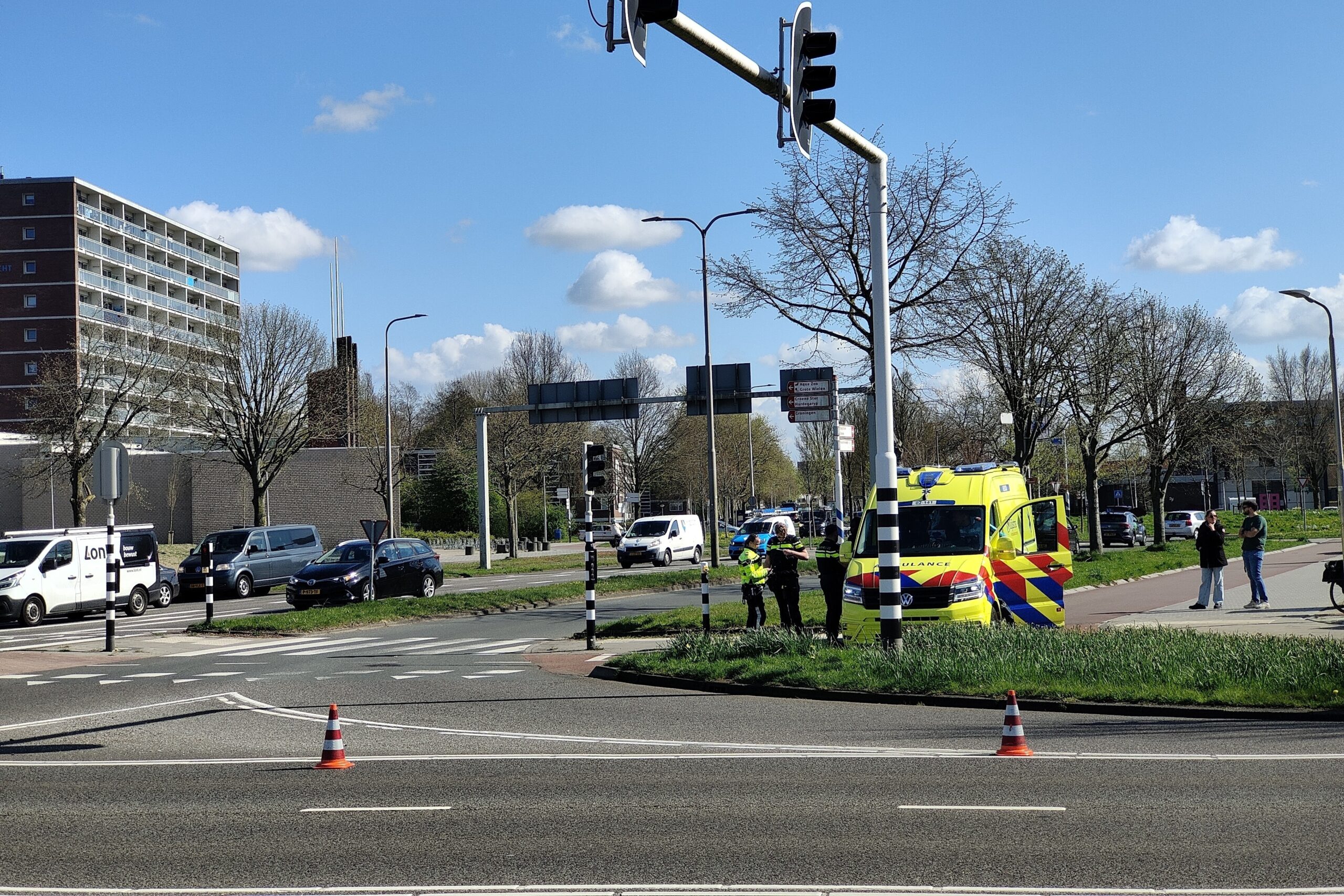 Botsing tussen Fietser en Auto in Leeuwarden