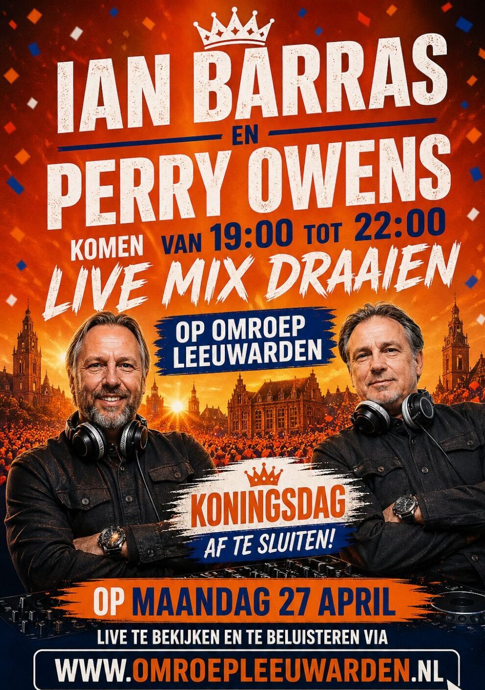 Number One Koningsdag Special vanavond live bij Omroep Leeuwarden TV en Radio!