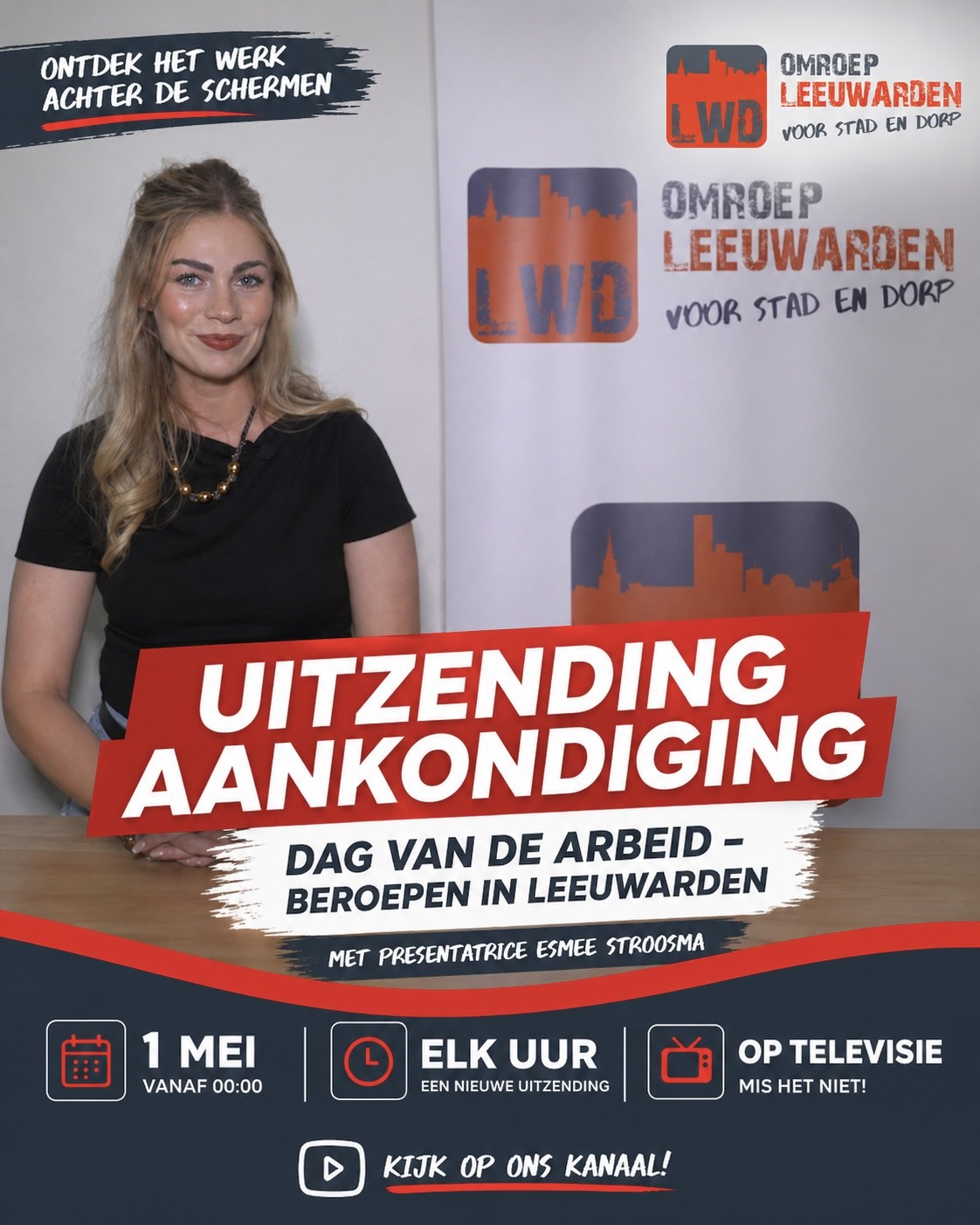 Uitzending Aankondiging:  Dag van de Arbeid