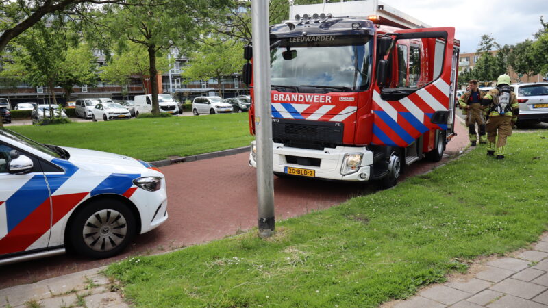 Ovenbrand in woning aan Robinsonstraat in Leeuwarden
