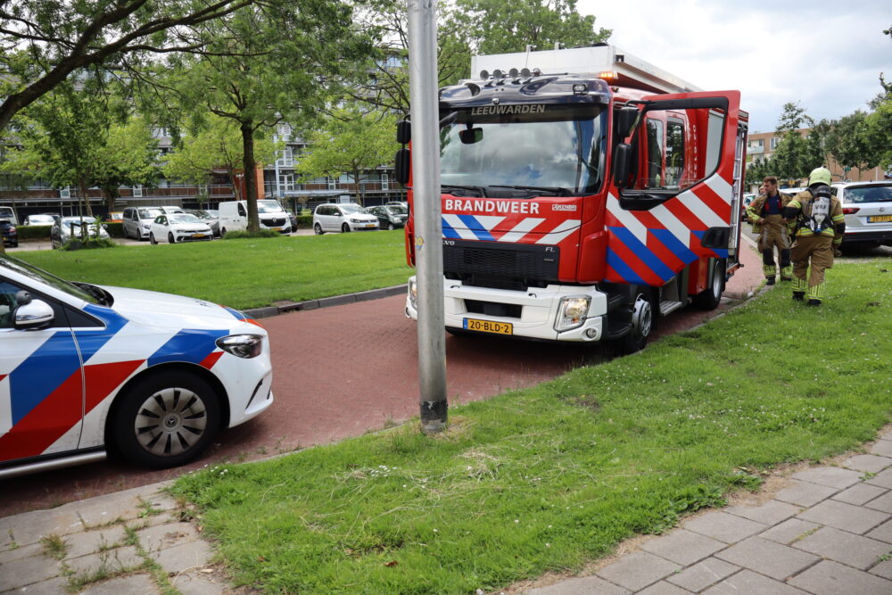 Ovenbrand in woning aan Robinsonstraat in Leeuwarden