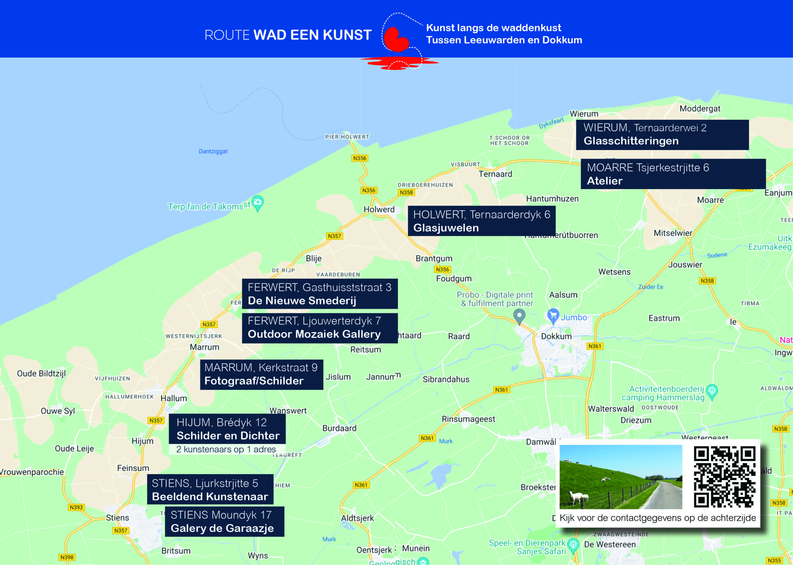 ‘Route Wad een Kunst’ zet Friese kunstenaars in de schijnwerpers