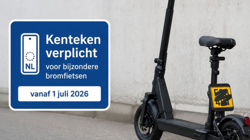 Bijzondere bromfietsen vanaf 1 juli 2026 alleen nog met kenteken op de openbare weg