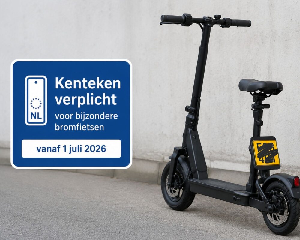 Bijzondere bromfietsen vanaf 1 juli 2026 alleen nog met kenteken op de openbare weg