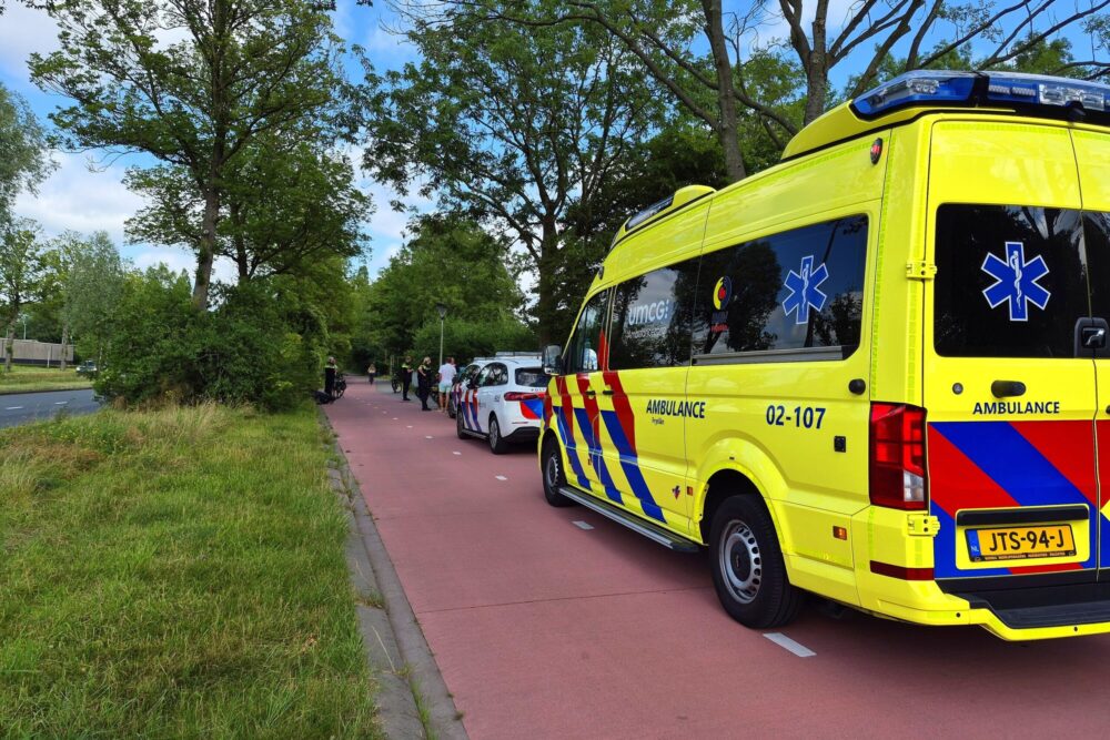 Scooter en fatbike botsen op fietspad aan Aldlânsdyk in Leeuwarden