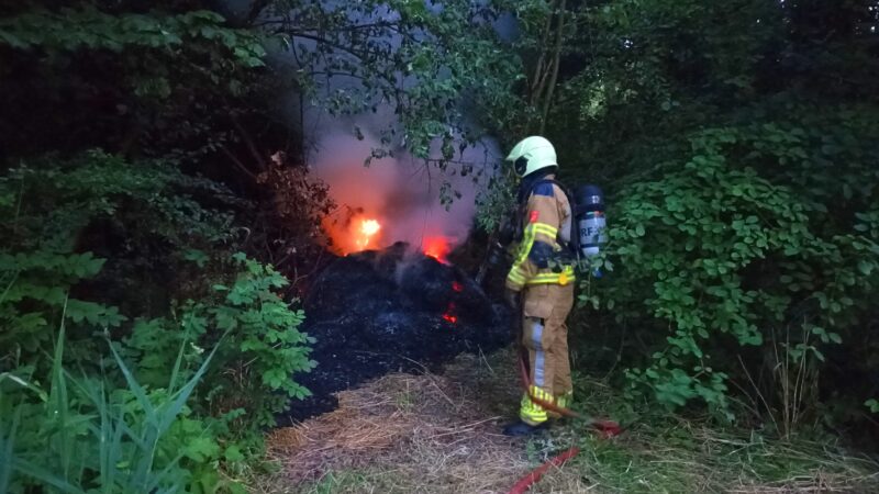 Broeibrand in bosschages veroorzaakt rookontwikkeling in Leeuwarden
