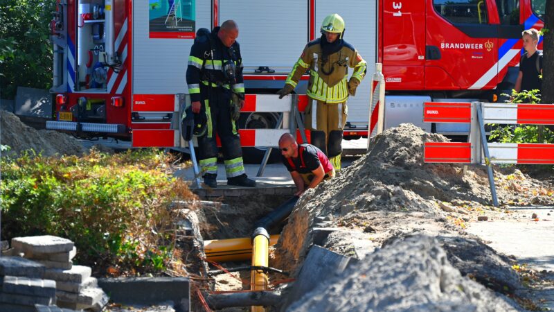 Dinsdagmiddag 25 augustus is rond 14.55 uur een gaslek ontstaan aan de Hoekstersingel in Leeuwarden.