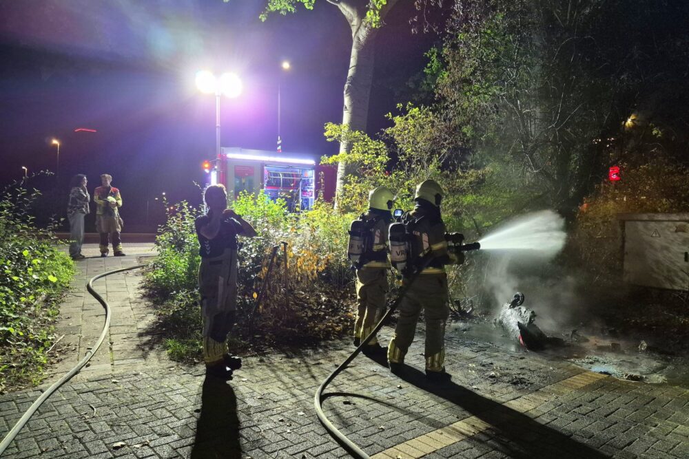 Containerbrand aan de Hoekemastraat in Leeuwarden